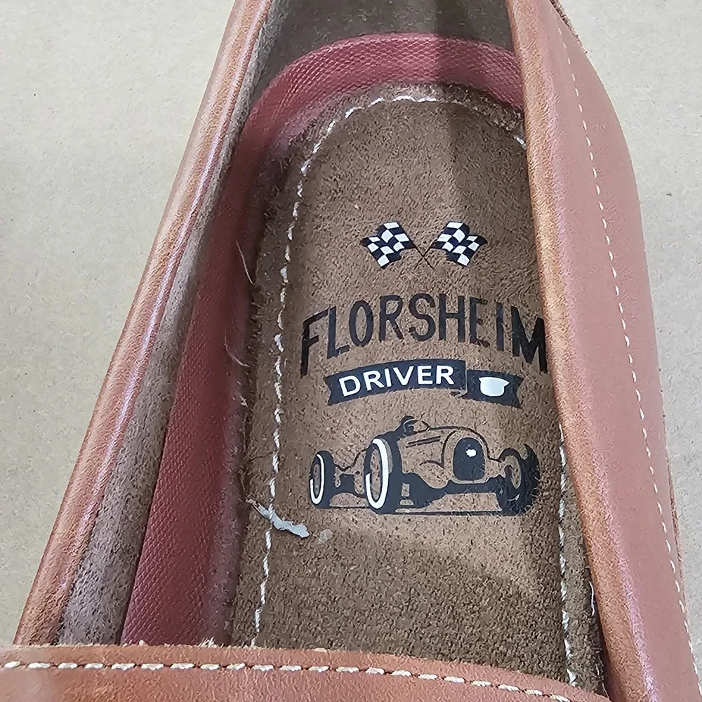 Florsheim Throttle Penny Loafer Cognac Brown Men  Size 9 M  11845 225